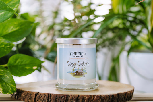 Cozy Cabin Wood Wick Soy Wax Candle