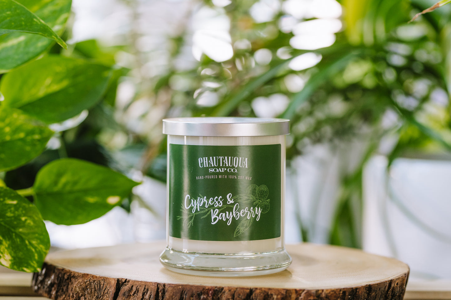 Cypress & Bayberry Wood Wick Soy Wax Candle