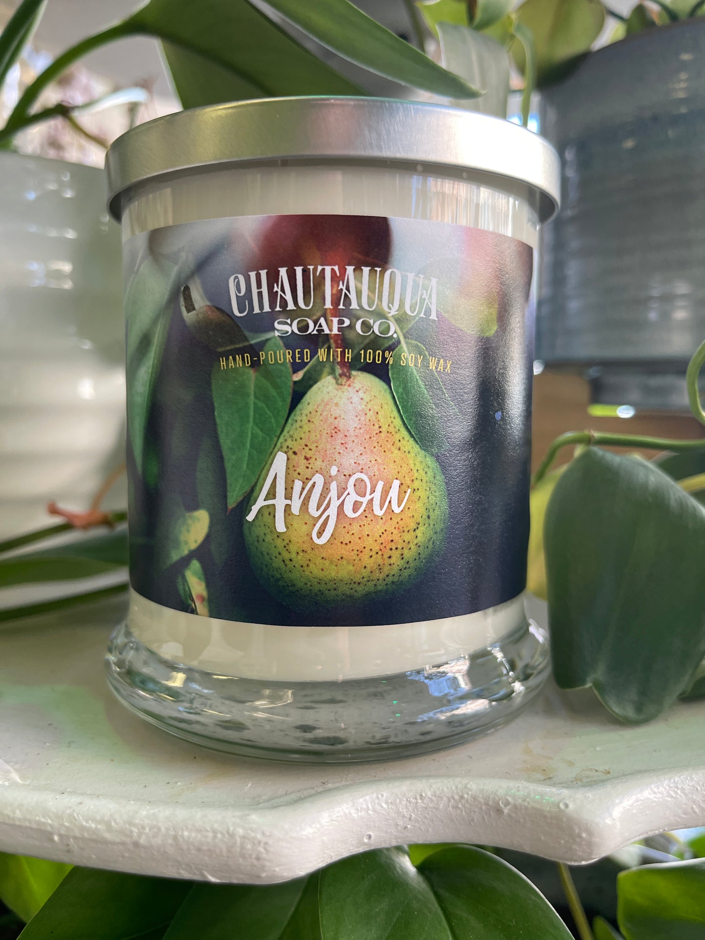 Anjou Wood Wick Candle