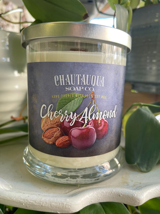 Cherry Almond Wood Wick Candle