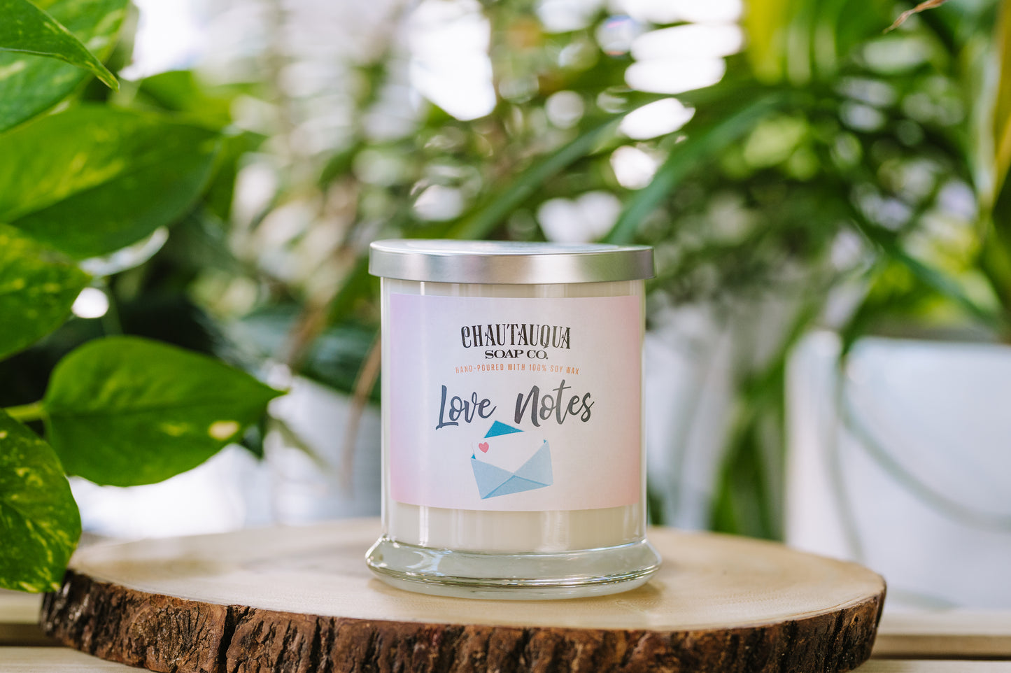 Love Notes Wood Wick Soy Wax Candle