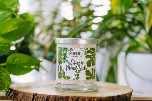 Crazy Plant Lady Wood Wick Soy Wax Candle