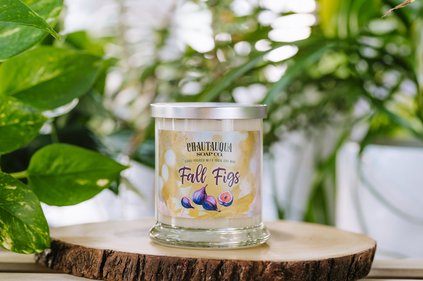 Fall Figs Wood Wick Soy Wax Candle