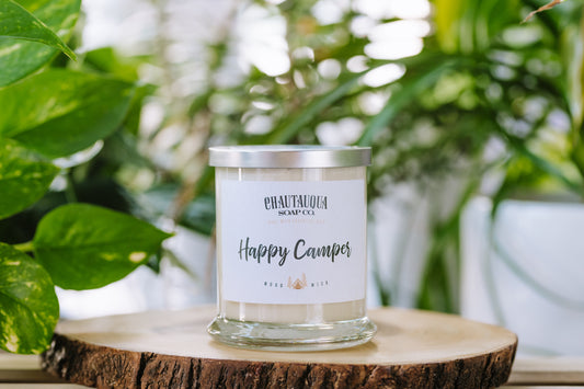 Happy Camper Wood Wick Soy Wax Candle