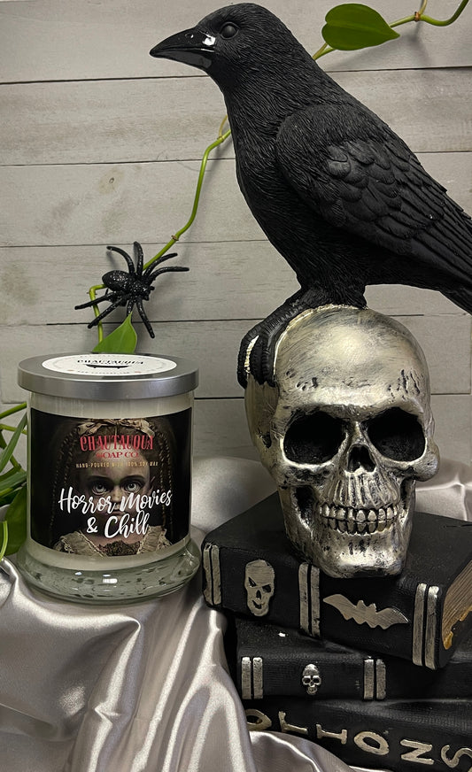 Horror Movies & Chill Wood Wick Candle