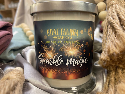 Sparkle Magic Wood Wick Candle