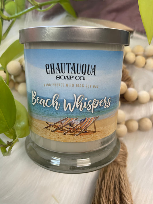 Beach Whispers Wood Wick Candle