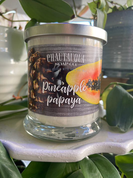 Pineapple Papaya Wood Wick Candle