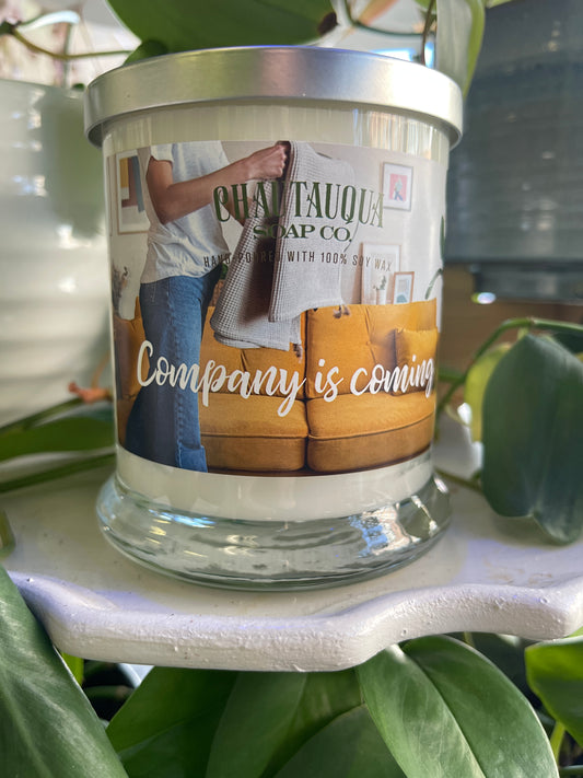 Company is Coming Wood Wick Candle