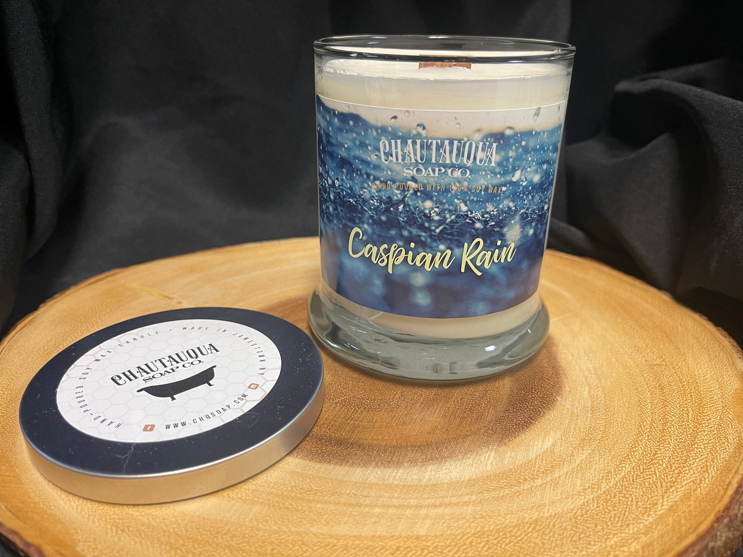 Caspian Rain Wood Wick Candle