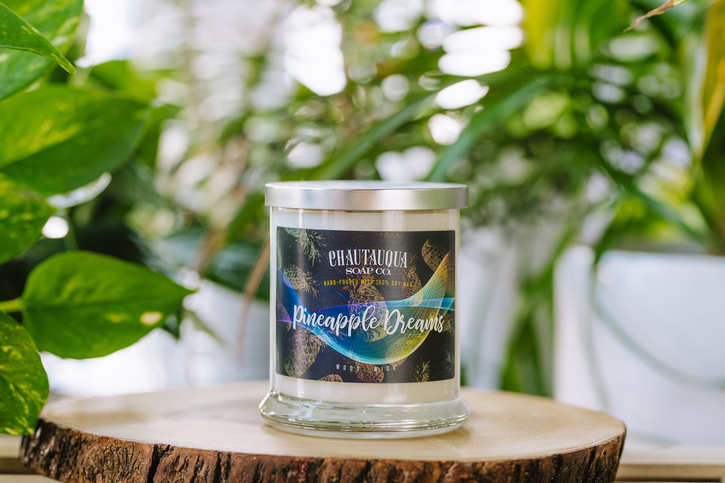 Pineapple Dreams Wood Wick Soy Wax Candle