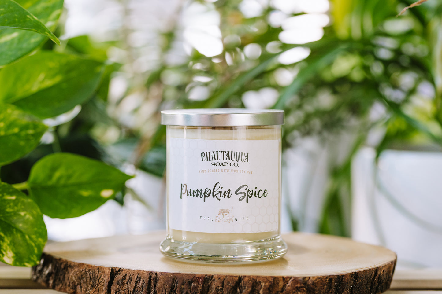 Pumpkin Spice Wood Wick Soy Wax Candle